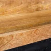 Massives Wandregal MAKASSAR 140cm natur Mangoholz handmade