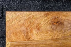 Massives Wandregal MAKASSAR 140cm natur Mangoholz handmade