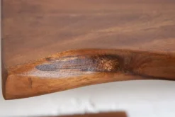 Massives Wandregal MAMMUT 115cm Akazienholz Regalbrett mit Baumkante
