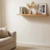 Massives Wandregal PURE 80cm Mango natur cream finish Mangoholz Steckregal