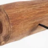 Massive Wandgarderobe HEMINGWAY 50cm natur aus recyceltem Teakholz