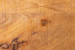 Massivholz Beistelltisch GASTON 65cm natur Mangoholz Metall schwarz handmade