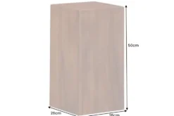 Massivholz Dekosäule COLUMNA 50cm braun Akazie Beistelltisch