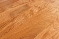 Massivholz Esstisch MAMMUT 200cm Akazie schwarz 3,5cm Tischplatte Baumkante