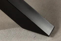 Massivholz Esstisch MAMMUT NATURE 220cm Akazie Metallgestell schwarz Baumkante 6cm Tischplatte
