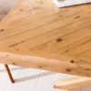 Massivholz Esstisch MOSAIK 200cm natur Pinienholz recycelt Sterngestell