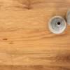 Massivholz Sideboard LIVING EDGE 160cm Wildeiche Metall schwarz Baumkante mit Schubladen