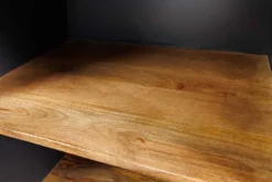 Massivholz Weinregal SEVEN SEAS 180cm anthrazit natur Mango Flaschenregal