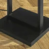 Minimalistische Stehlampe COLLEEN 160cm weiß schwarz Stoffschirm mit Metallfuß