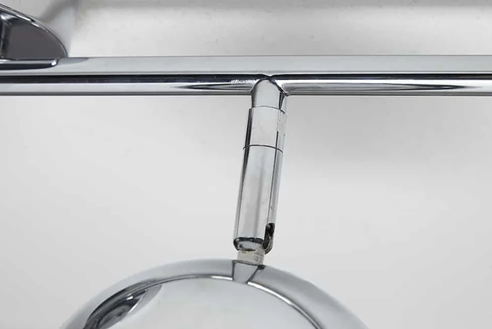 Moderne Deckenleuchte BUBBLE 105cm silber Chrom Pendelleuchte