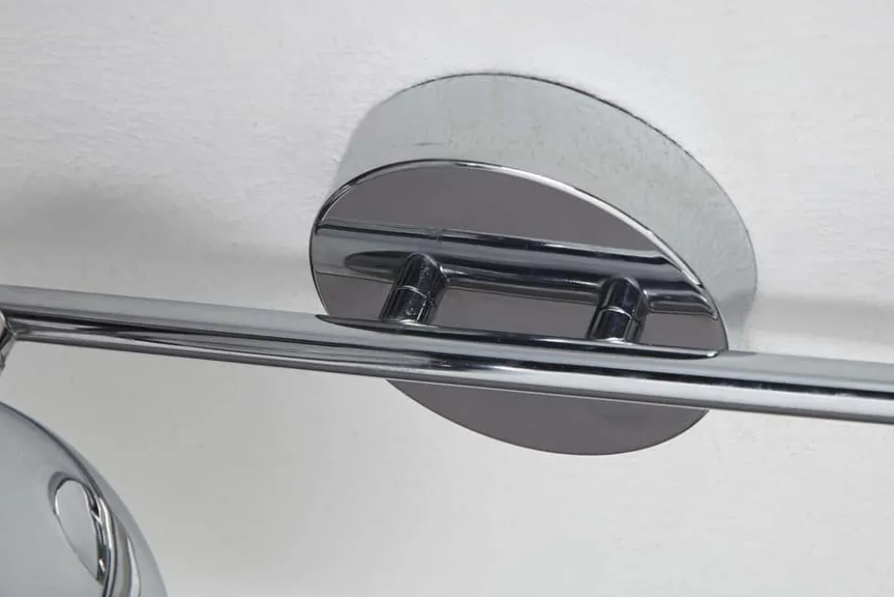 Moderne Deckenleuchte BUBBLE 105cm silber Chrom Pendelleuchte