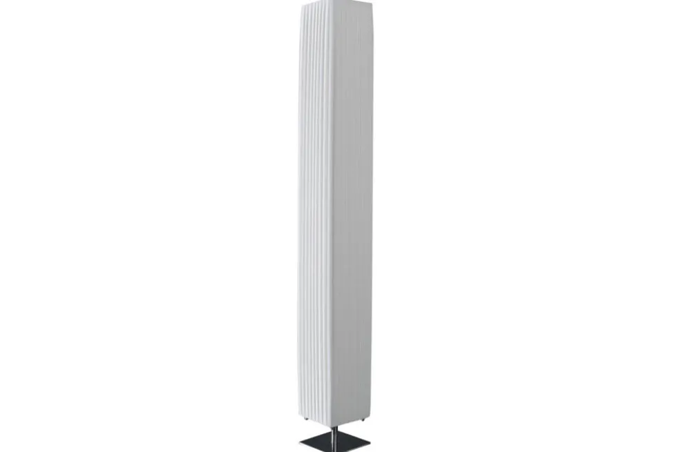 Moderne Design Stehlampe PARIS 160cm weiß Plissee Schirm Stehleuchte