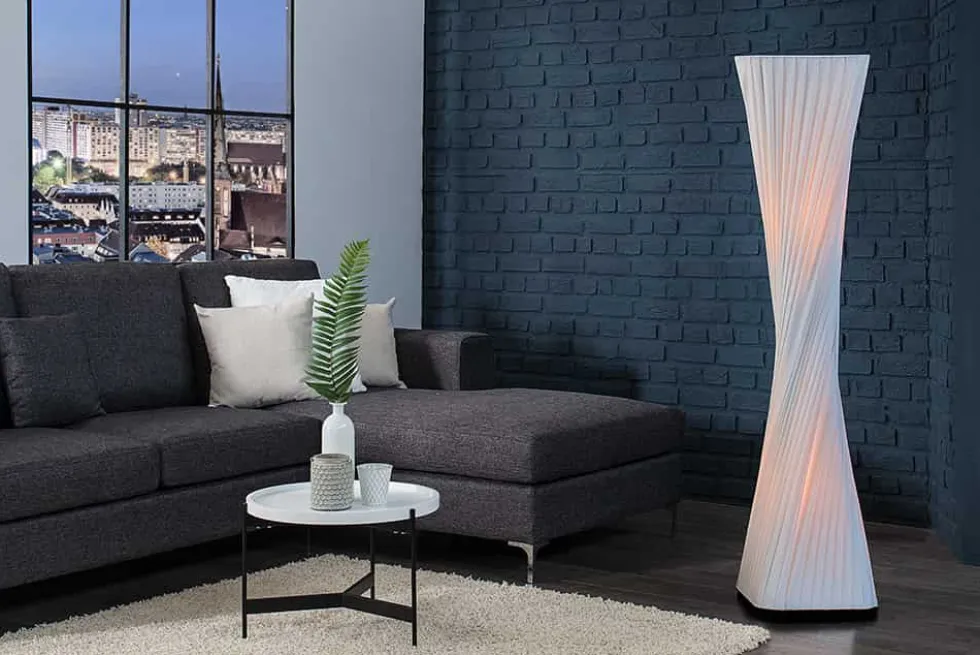 Moderne Design Stehlampe PARIS X 120cm weiß Stehleuchte
