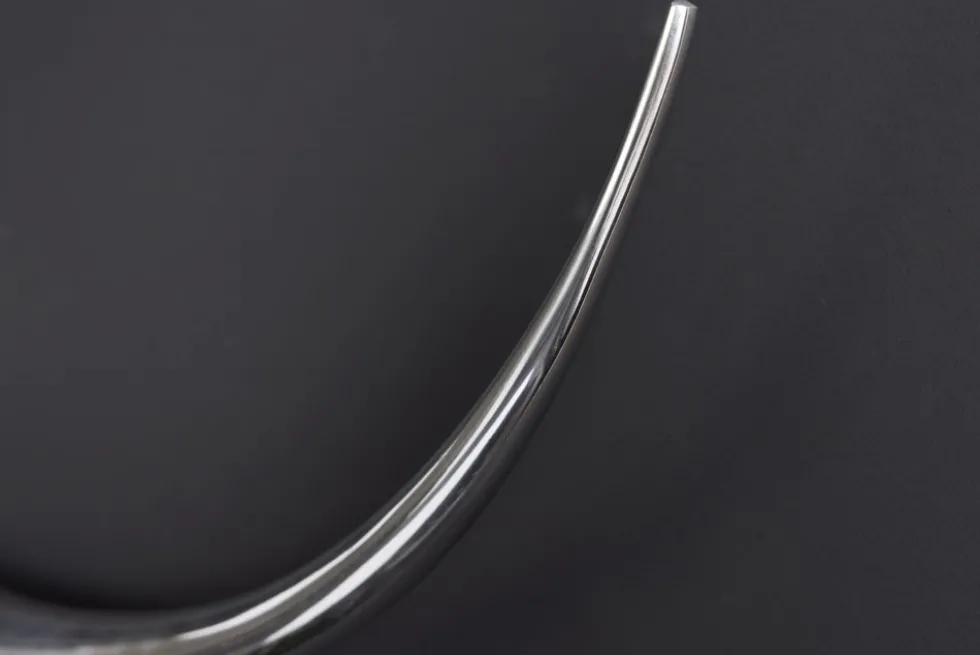 Moderne Design Wanddekoration BULL XL 120cm silber Aluminium Stierkopf
