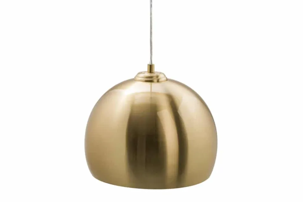 Moderne Hängeleuchte GOLDEN BALL 30cm gold Hängelampe höhenverstellbar