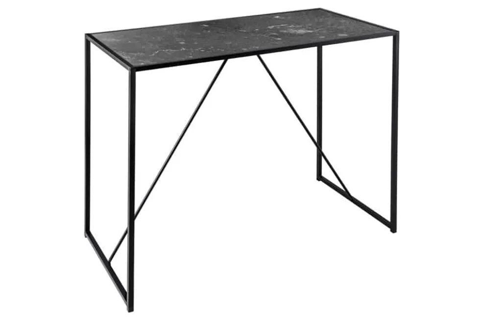 Moderner Bartisch SLIM LINE 120cm graphit Metall Tresen Stehtisch