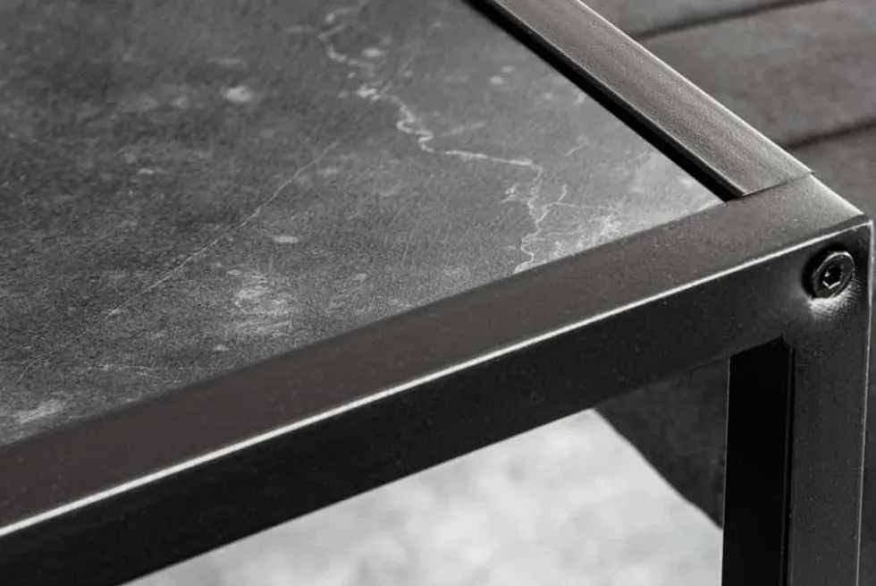 Moderner Bartisch SLIM LINE 120cm graphit Metall Tresen Stehtisch