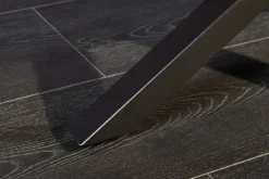 Moderner Couchtisch GALAXIE 100cm weiß Keramik schwarz Metall Sterngestell