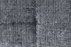 Moderner Design Stuhl TRES CHIC grau Chenille Cremona schwarze Metallbeine