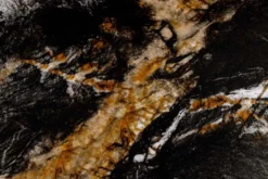 Moderner Esstisch GALAXIE 160cm Aurora Oro schwarz gold sand Keramik