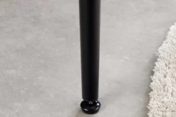 Moderner Esstisch MILANO 140cm anthrazit Keramik schwarze Metallbeine