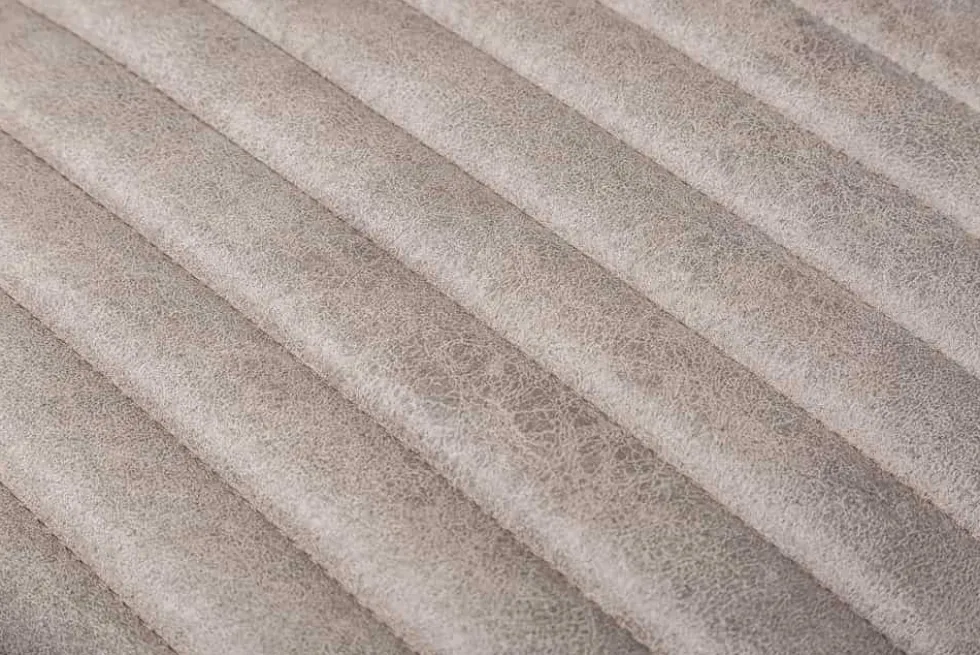 Moderner Freischwinger Armlehnenstuhl BIG ASTON taupe Taschenfederkern Eisengestell