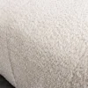 Moderner Hocker ROYAL 120cm champagner beige Bouclé Federkern Sitzhocker