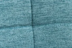 Moderner Hocker SCANDINAVIA blau Strukturstoff Massivholz-Beine Fußhocker
