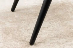 Moderner Hocker SCANDINAVIA grau Strukturstoff Metallbeine Fußhocker