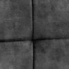 Moderner Sessel SCANDINAVIA grau Samt schwarze Metallbeine mit Armlehnen
