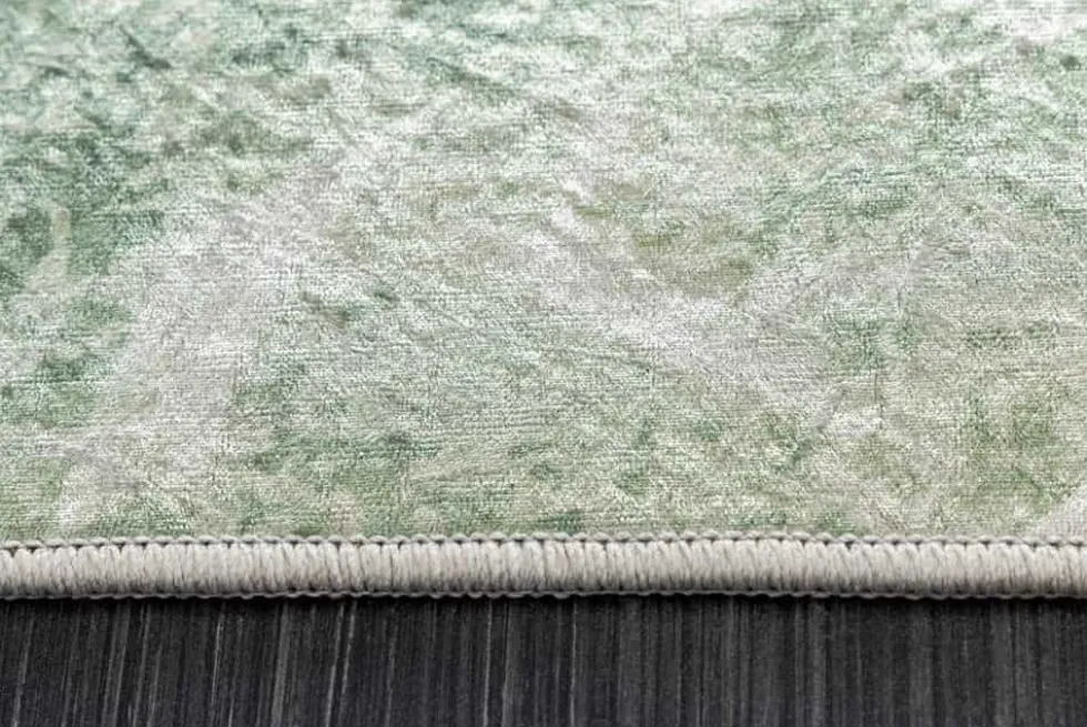 Moderner Teppich JUNGLE 230x160cm grün beige Flachgewebe Indoor-Teppich