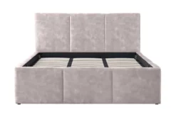 Modernes Boxbett ATELIER 180x200cm champagner beige Samt mit Lattenrost und Stauraum