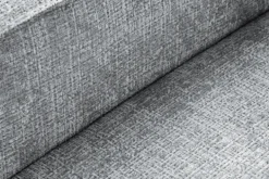Modernes Ecksofa BOSSA NOVA 265cm grau Chenille 3-Sitzer Couch L-Form
