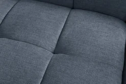 Modernes Ecksofa CITY 240cm blau Strukturstoff 3-Sitzer Couch inkl. Kissen
