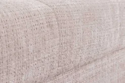 Modernes Ecksofa KENT 220cm champagner beige Chenille Cremona Federkern Wohnlandschaft mit Hocker