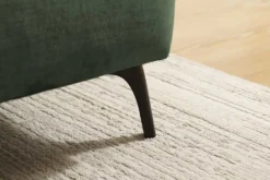 Modernes Ecksofa MARRAKESCH 265cm grün Samt 3-Sitzer inkl. Kissen Ottomane rechts