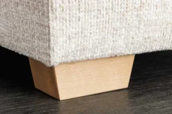 Modernes Ecksofa NORWAY 250cm beige Chenille Schlafsofa mit Stauraum inkl. Kissen