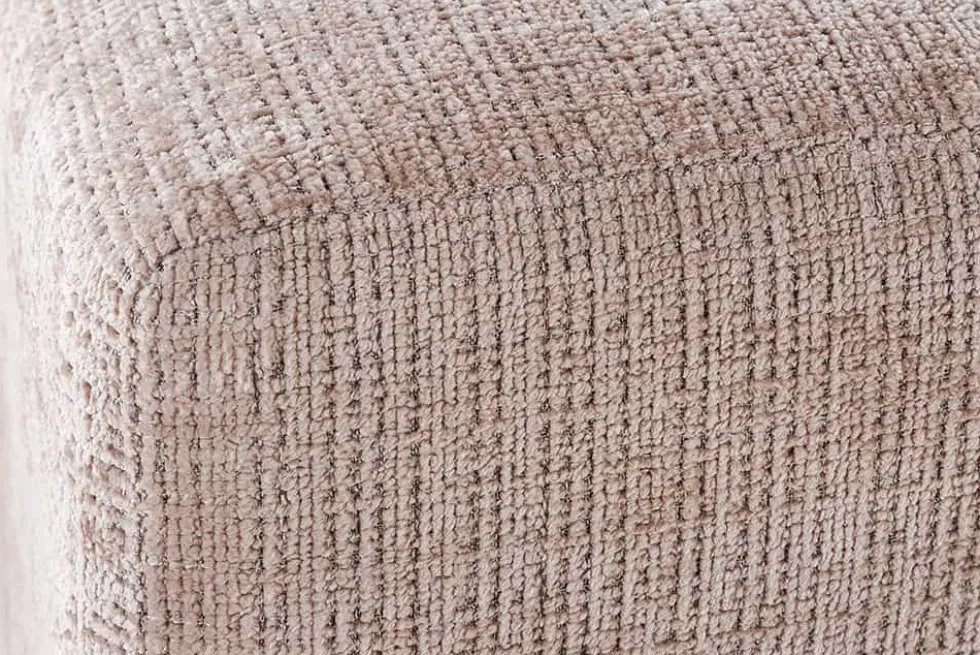 Modernes Ecksofa SIGNATUR 260cm beige Chenille Cremona beidseitig stellbar inkl. Kissen