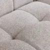 Modernes Ecksofa ZERO GRAVITY 240cm graphit beige Strukturstoff 3-Sitzer Couch