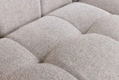 Modernes Ecksofa ZERO GRAVITY 240cm graphit beige Strukturstoff 3-Sitzer Couch