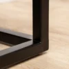 Moderne Sitzbank PETIT BEAUTÉ 110cm salbei mint Samt schwarzes Gestell