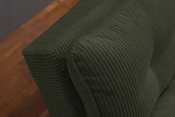 Modernes Schlafsofa COCOONING 190cm grün Cord 3-Sitzer Couch