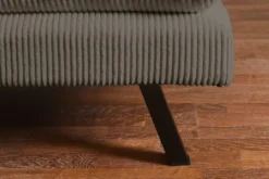 Modernes Schlafsofa COCOONING 190cm greige Cord 3-Sitzer Couch