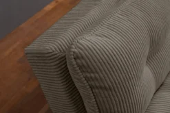 Modernes Schlafsofa COCOONING 190cm greige Cord 3-Sitzer Couch