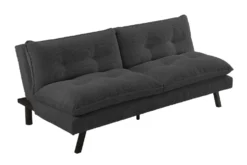 Modernes Schlafsofa COCOONING 190cm grau Cord 3-Sitzer Couch