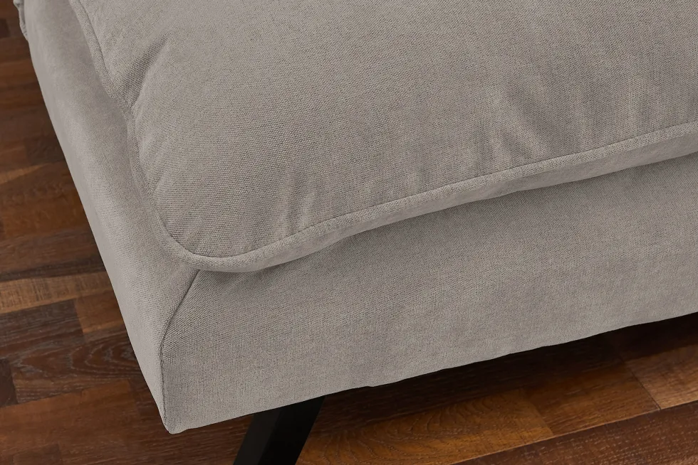 Modernes Schlafsofa COCOONING 190cm beige Chenillestoff 3-Sitzer Couch