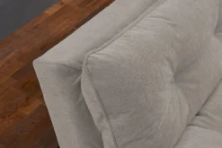 Modernes Schlafsofa COCOONING 190cm beige Chenillestoff 3-Sitzer Couch