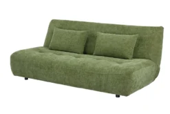 Modernes Schlafsofa ELYPSE 200cm grün Chenille 3-Sitzer Couch inkl. Kissen