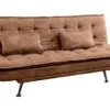 Modernes Schlafsofa JAZZ 190cm antik braun Microfaser 3-Sitzer Couch