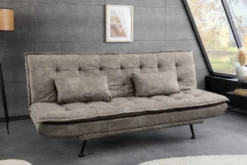 Modernes Schlafsofa JAZZ 190cm antik taupe Microfaser 3-Sitzer Couch